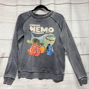 Disney Pixar Finding Nemo Dory Shark Crewneck Sweatshirt size M Vintage Wash
